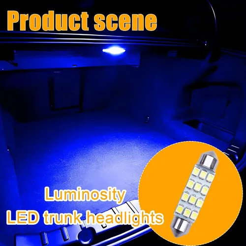 Vista 6 de QuicTO Juego de luces LED para interiores, 24 piezas, color azul, compatible con la mayoría de vehículos