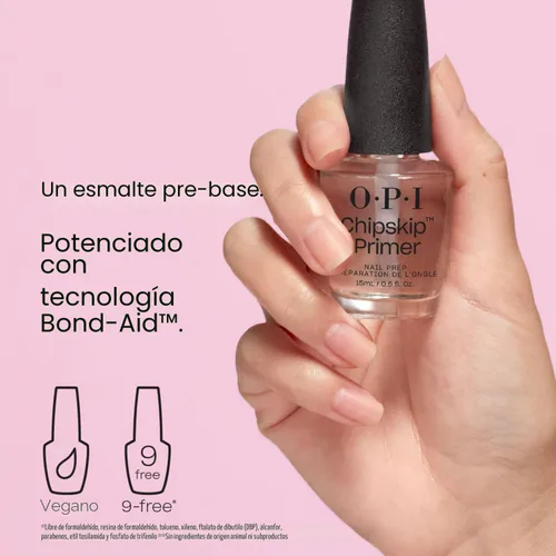 Vista 4 de OPI Capa base de esmalte de uñas Capa base de esmalte de uñas transparente Resistente a astillas, protege las uñas, evita la decoloración