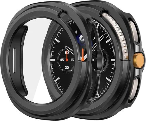 Vista 11 de Misxi - Juego de 2 fundas rígidas de policarbonato con protector de pantalla para Samsung Galaxy Watch 5 Galaxy Watch 4 de 40 mm, funda ultradelgada
