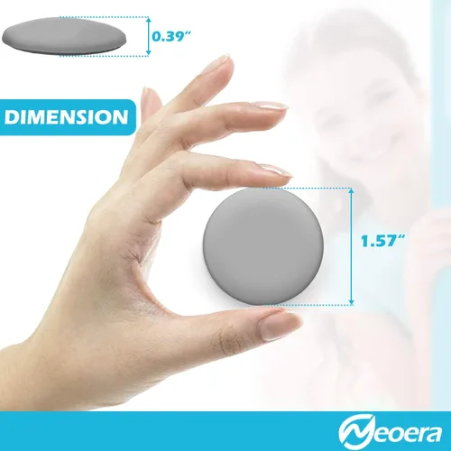 Vista 5 de Neoera - Tope para puerta de pared de goma suave redonda, protector de pared de silicona, 9.8 pies, autoadhesivo para puerta