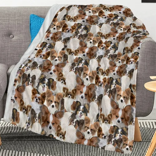 Vista 7 de Manta con estampado Airedale Terrier – Manta con estampado de animales divertidos para amantes de los perros y cachorros, regalos Airedale Terrier