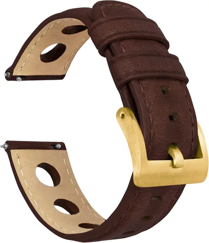 Vista 27 de Barton Racing & Rally Horween - Correas de cuero con barras de resorte de liberación rápida integradas, longitud estándar para muñecas de 5 a 8