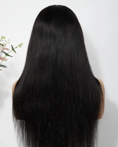 Vista 43 de BEEOS - Peluca frontal encaje HD 13x6 ondas corporales densidad 180% cabello humano nudos decolorados 18 pulgadas
