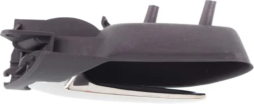 Vista 5 de Manija interior para puerta delantera del lado del conductor, bisel negro con palanca cromada sin orificio de bloqueo de puerta para BMW 320I