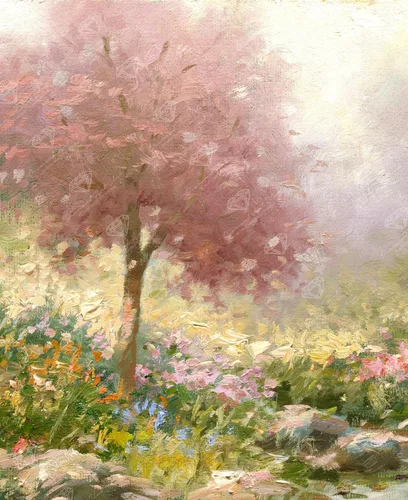 Vista 32 de DIAMOND ART CLUB - Juego de pintura con diamantes, lienzo de “Otoño en Leavenworth”, lienzo redondo 5D para principiantes, divertidas manualidades