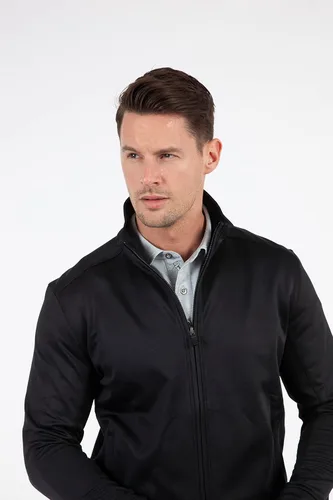 Vista 4 de Bobby Jones Ropa de golf - Chaqueta Performance RTJ Interlock con cremallera completa para hombre
