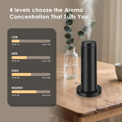 Vista 3 de Difusor de Aroma Sin Agua de Aceite Esencial para Hotel, Toda la Casa, Habitación Grande, Oficina, Hogar, 200ML de Gran Capacidad, Cubriendo 1500