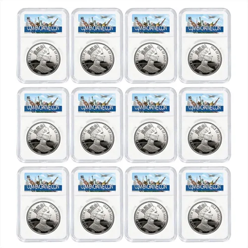 Vista 3 de 50PCS Moneda Losa Display Holder Almacenamiento 0.827 in para NGC PCGS Grado Colección Caja 0.827 in