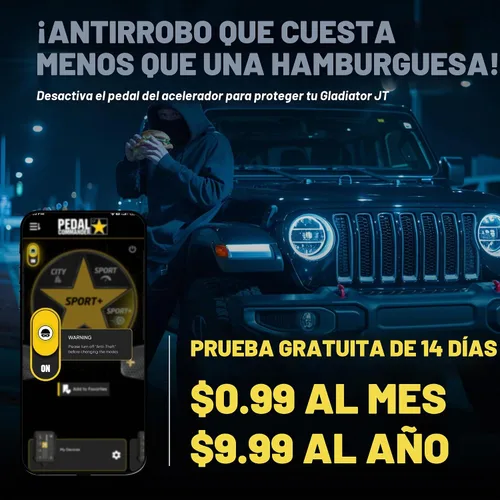 Vista 4 de PEDAL COMMANDER Controlador de aceleración para Jeep Gladiator JT 2020-2025