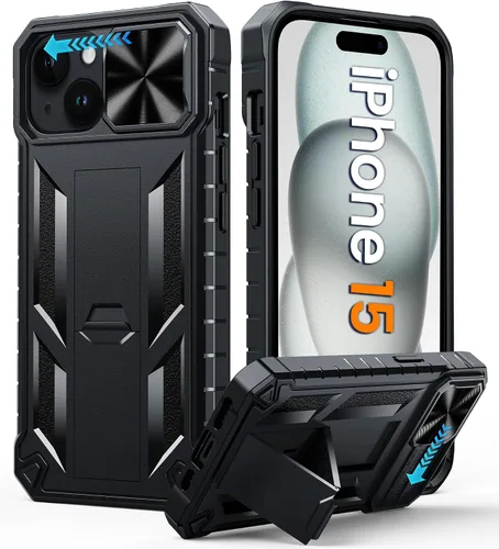 Vista 71 de FNTCASE for iPhone 11-Pro Phone Case: Military Grade Drop Proof Mobile Cover with Kickstand & Slide Rugged Shockproof Bumper Heavy Duty Protector
