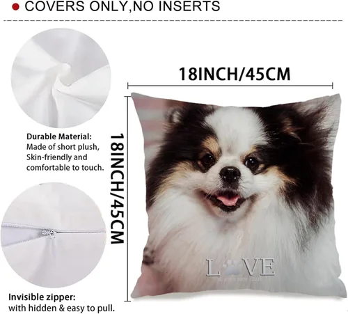 Vista 3 de One Photo Personalized Throw Pillow Case Where Your uploaded Image and Text Form a Unique Home décor Piece That Provides Warm Emotional Value and