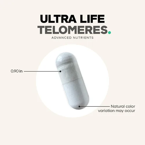 Vista 8 de Codeage Ultra Life Telomeres Suplemento – 5 MTHF Folato Vitamina B9, Vitamina B12 Metilcobalamina, Vitamina D3, L-Teanina, Ashwagandha – Suministro