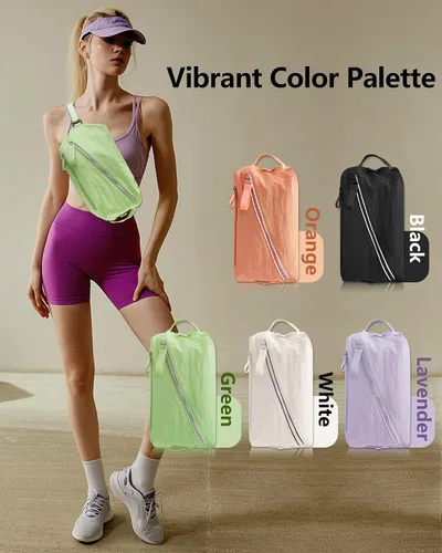 Vista 3 de BAPHITY Pequeña bolsa de gimnasio para mujeres y hombres, bonita bolsa cruzada ligera para fines de semana, mini bolsa de entrenamiento deportiva