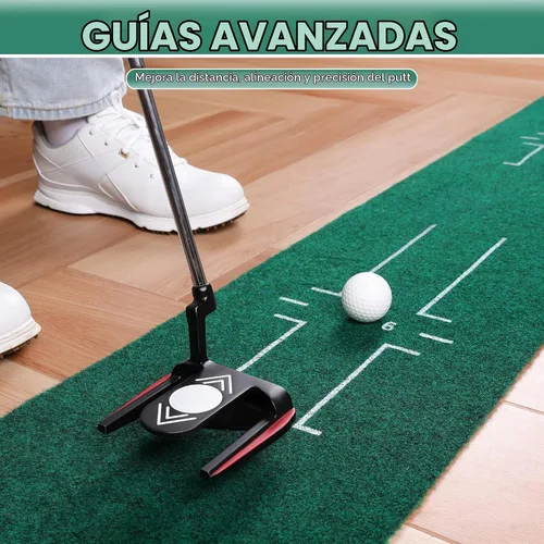 Vista 3 de CHAMPKEY Golf Putting Green Indoor - Advanced Guides Golf Putting Mat - Enhance Putting Accuracy and Challenge