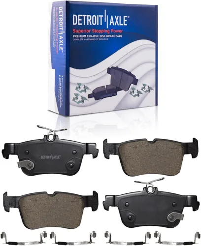 Vista 18 de Detroit Axle - Kit de freno trasero para Chevy GMC Silverado Sierra Suburban 1500 Yukon Tahoe Avalanche Cadillac Escalade Pinza de freno de disco
