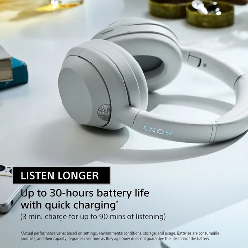 Vista 8 de Sony ULT WEAR - Auriculares Bluetooth Over-Ear con cancelación de ruido con Alexa integrado, diseño cómodo, batería de 30 horas, graves masivos