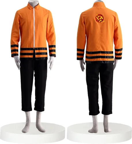 Vista 5 de MYCOS - Traje de Nanadaime Hokage de 7 Nanadaime, disfraz de cosplay de ninja, trajes de disfraz para niños grandes y adultos
