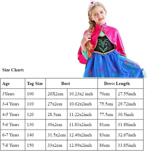 Vista 7 de NALIGO Disfraz de princesa para niñas disfraz de cumpleaños Navidad trajes con accesorios