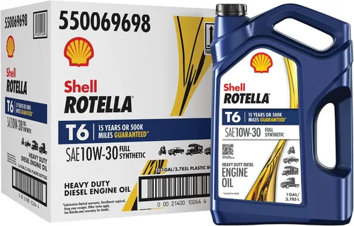 Vista 16 de Shell Rotella Aceite de motor T6 completamente sintético 5W-40, 1 cuarto de galón (paquete de 6)