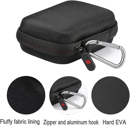 Vista 9 de RAIACE Estuche de transporte duro para juegos de cartas, bolsa de almacenamiento protectora. (No incluye tarjetas) - Negro