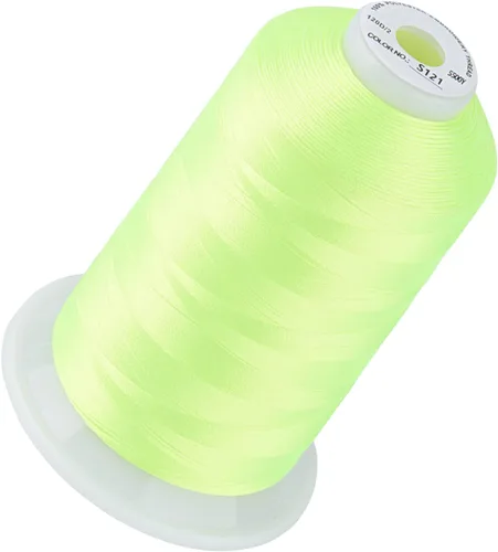 Vista 83 de Simthread 5500 yardas de hilo de bordar, 5000M de alto rendimiento 40WT 100% hilo de poliéster – 170+ colores vívidos, clasificado de alta velocidad