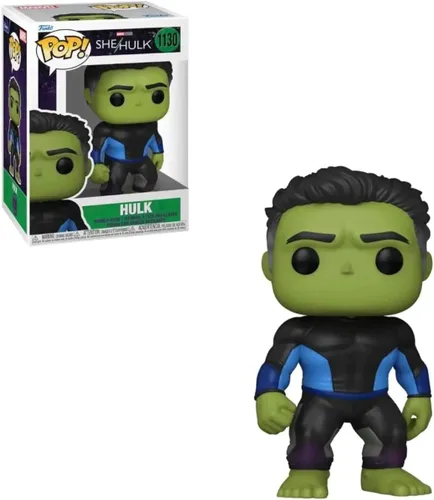 Vista 6 de POP Marvel: [She Hulk] Attorney at Law - Figura de vinilo Smart Hulk Funko (paquete con funda protectora de caja compatible), multicolor, 3.75