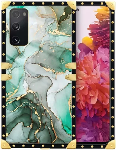 Vista 203 de Funda compatible con Samsung Galaxy S10 4G, TPU suave de lujo y parte trasera de policarbonato duro para niñas y mujeres, funda protectora a prueba