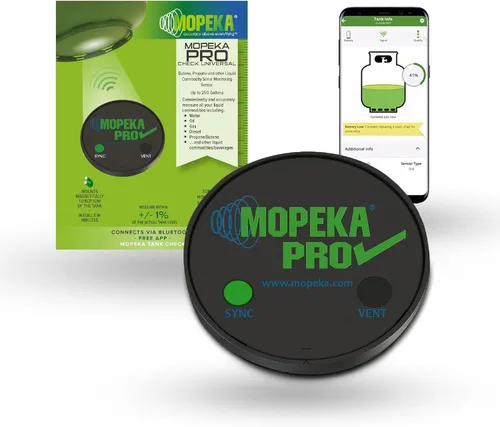 Vista 2 de Paquete Universal Mopeka Pro Check – Sensor Universal Pro Check y Tank Halo – Sensor Inalámbrico de Medidor de Tanque de Propano – Accesorios