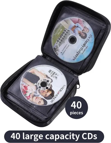 Vista 3 de CD & DVD Storage Case - Car & Home Travel Organizer