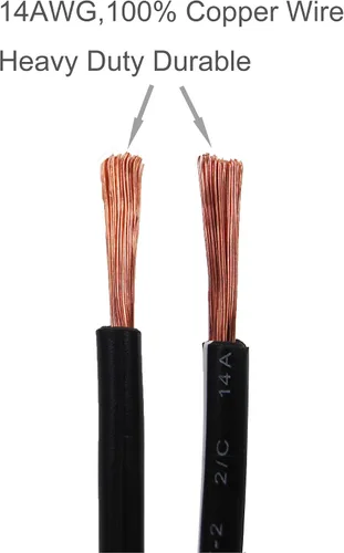 Vista 8 de Cable de extensión de cocodrilo de cocodrilo de 10 pies 14 AWG a conector SAE, adaptador de liberación rápida SAE de 12 V a clips de cocodrilo cable