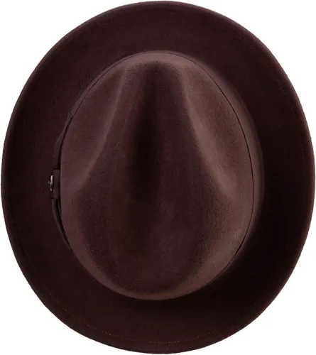 Vista 5 de e4Hats Sombrero de Panamá de fieltro de lana de gran tamaño Marrón