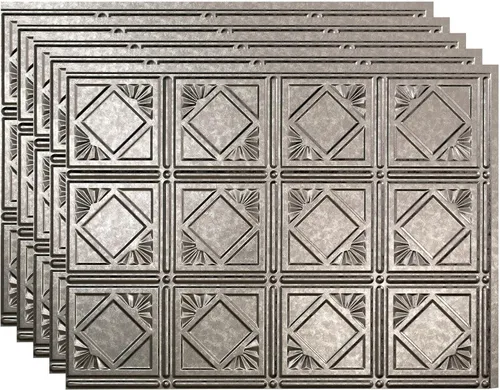 Vista 19 de FASÄDE Vinilo decorativo de estilo tradicional / patrón 4 de 18 x 24 pulgadas en muro en bronce antiguo (paquete de 5)