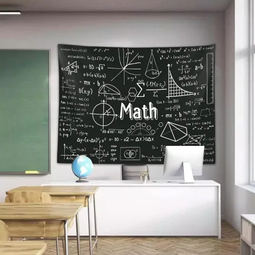 Vista 13 de Tapiz del Sistema Solar para Dormitorio de Niños Varones, Espacio Exterior Galaxia Póster Educativo de Fiesta Tapices Decoraciones Arte de Pared