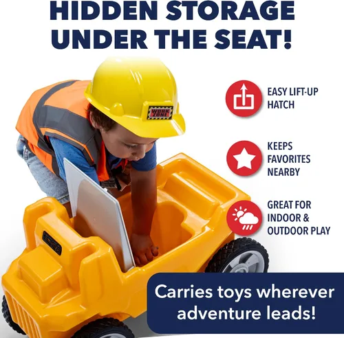 Vista 4 de Simplay3 Rugged Rider - Camión volquete para niños de 1.5 a 5 años