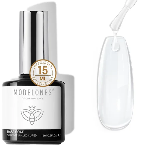 Vista 14 de Modelones X - Juego de pegamento de gel para uñas y capa base superior de A-transparente-3
