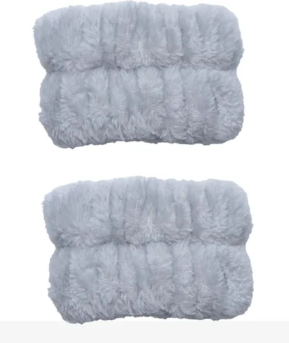 Vista 7 de Sowaka 2 piezas de muñequeras de spa de microfibra, suave torre para mujeres, niñas, lavado de cara, maquillaje absorbente para evitar que