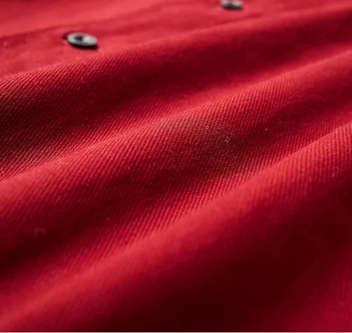 Vista 6 de MCULIVOD Camisa de algodón de mezclilla sin mangas para hombre, chaleco de motociclista con botones y bolsillo frontal
