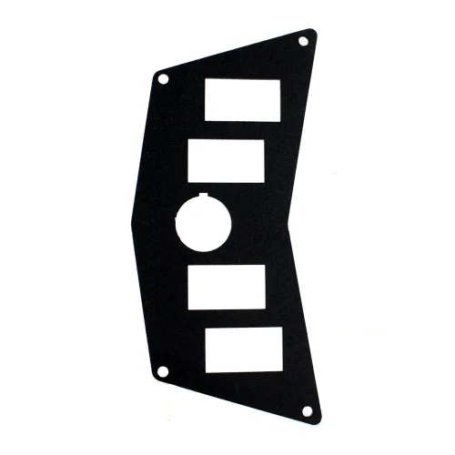 Vista 6 de BUNKER INDUST Panel de Tablero de Aluminio Negro con Placa de Panel de Interruptor Basculante para Polaris RZR 800 S 570 XP 900 con 4 Ranuras