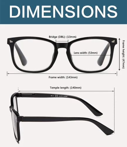 Vista 3 de BLUELESS Gafas de lectura para mujer - Lectores de moda para damas (Floral, 0.00)