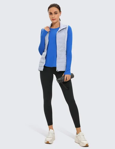 Vista 3 de CRZ YOGA Butterluxe - Leggings de entrenamiento para mujer de 25 a 28 pulgadas, pantalones de yoga de cintura alta con bolsillos, suaves como