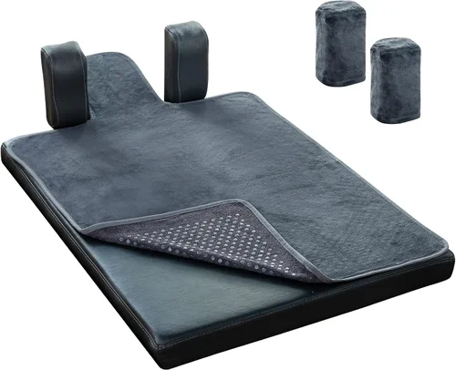 Vista 8 de Pilates Reformer - Toalla antideslizante (incluye 2 fundas de hombro para bloques) (BEIGE)