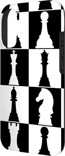 Vista 2 de Amante del ajedrez Jugador de ajedrez Piezas de ajedrez Funda de tablero de ajedrez para iPhone 17