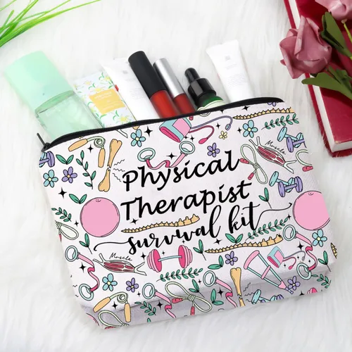 Vista 5 de GJTIM Physical Therapist Gift PT Apreciation Thank You Gift Physical Therapist Survival Kit Bolsa de maquillaje