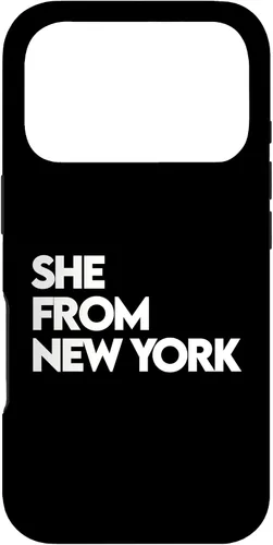 Vista 30 de She from New York Shirt, She's from NY NYC, Bronx, 713 832 Case for iPhone 17