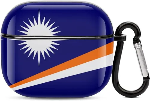 Vista 12 de Funda protectora con Bluetooth de cuerpo completo de la bandera rumana para AirPods 3, funda con llavero impreso completo