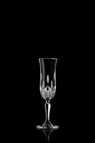 Vista 4 de Barski Copas de flauta de tostado, champán, flautas, juego de 6 copas de cristal de flauta, flautas de brindis de boda, diseñadas, 4.4 onzas