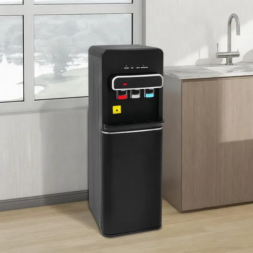 Vista 3 de Dispensador de agua de carga inferior, dispensador de enfriador de agua de carga inferior para botellas de 5 galones, dispensador de agua caliente