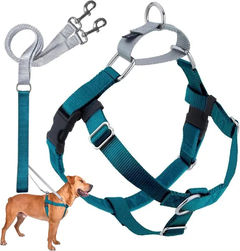 Vista 41 de 2 Hounds Design Freedom - Arnés para perro sin tirones, arnés ajustable y correa, fácil de caminar y control cómodo, se adapta a perros pequeños