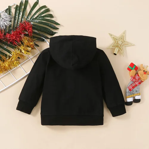 Vista 2 de Sudadera con capucha para bebé de Halloween con cremallera, unisex, de manga larga, con capucha