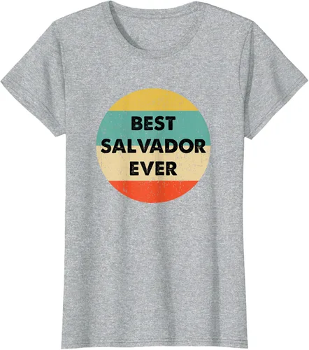 Vista 27 de Camiseta con nombre de Salvador, Negro